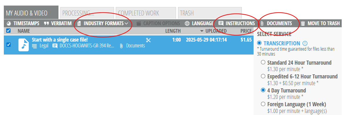 How to Request Legal-Specific Formatting