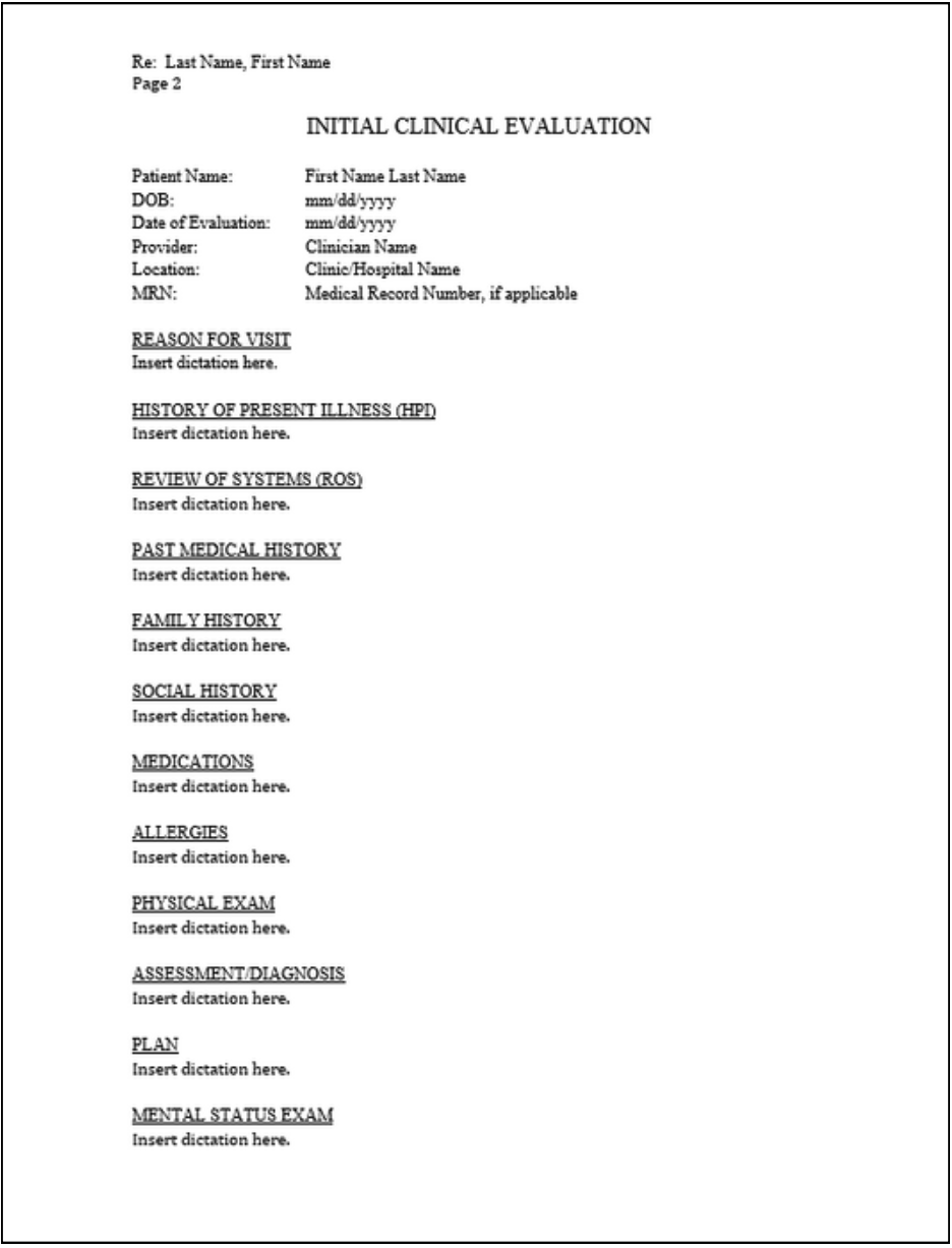 Click on preview examples of medical transcription